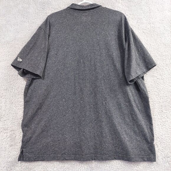 Clemson Tigers Polo Shirt Men's Heather Gray Short Sleeve New Era Size 3XL - Picture 7 of 8